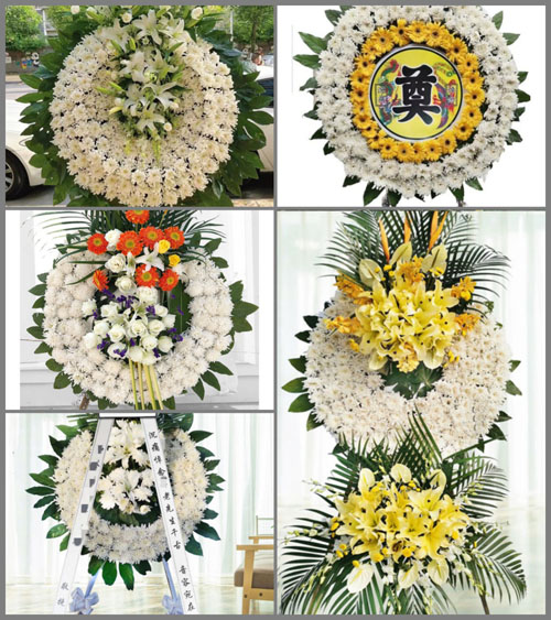 河北张家口下花园区段家堡乡花圈速递
